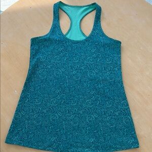 Lululemon Athletica Blue Racerback Tank Top
